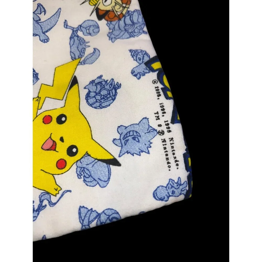 Vintage Homemade 1990s Beanie Baby/Doll Sleeping Bag Pokemon 1998 13” Long‎